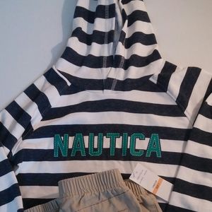 Nautica Boy's Size 7 hoodie and pants set NWT